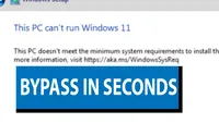 Windows 11 bypass unsupported hardware in SECONDS