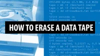 How to erase a Data tape