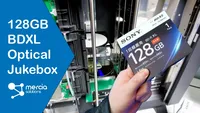 128GB BDXL Blu Ray Optical Jukebox how it works as a WORM data storage